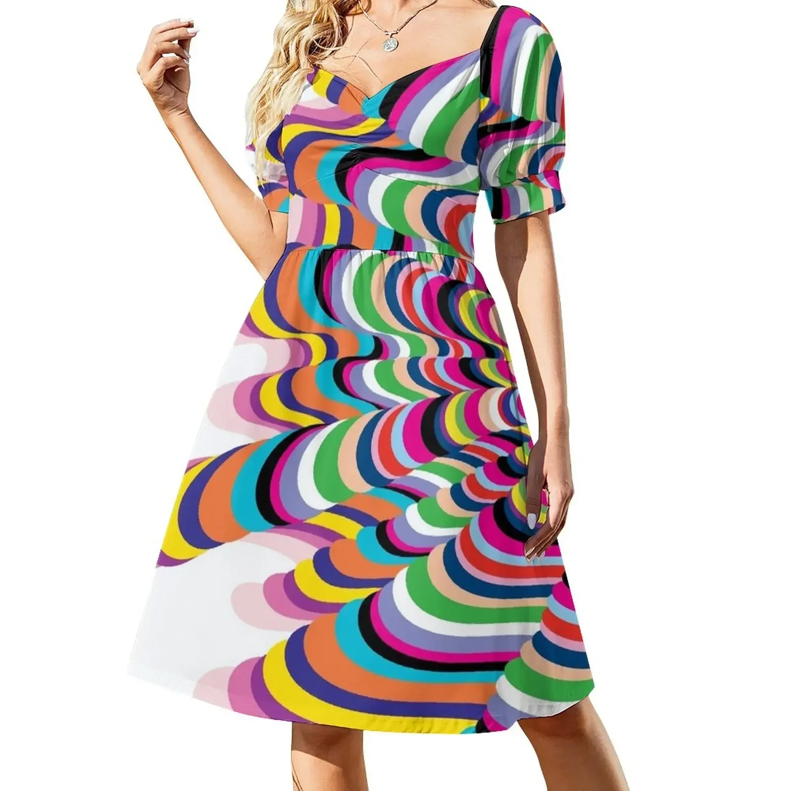 thumbnail image 1 of Vestido de manga corta ABYSS vestido largo mujer Vestido de noche para mujer, 1 of 8