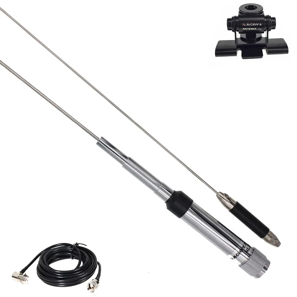 Antenna Mobile Nagoya Nl-770R Per Qyt Kt-980Plus Kt-8900 Kt-8900D Bj-218 Bj-318 Autoradio Mobile Uhf Vhf Dual Band Clip Coxial