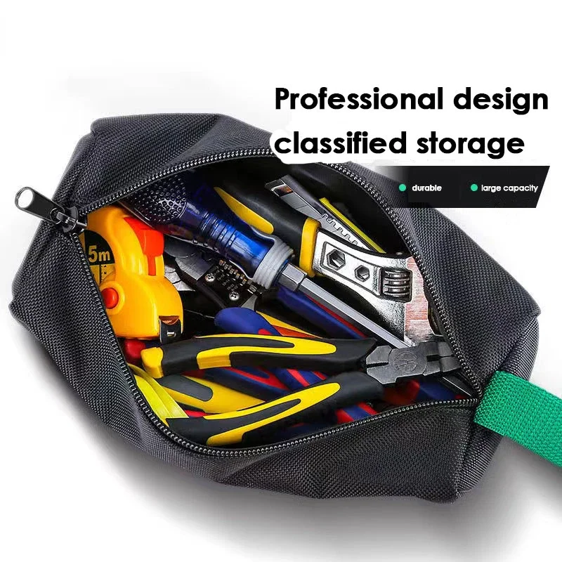 2023 New Small Tool Bag Multi-Function Multi-Pocket Tools Organizer Bag Waterproof Anti-Fall Electrician Storage Bags for Men
