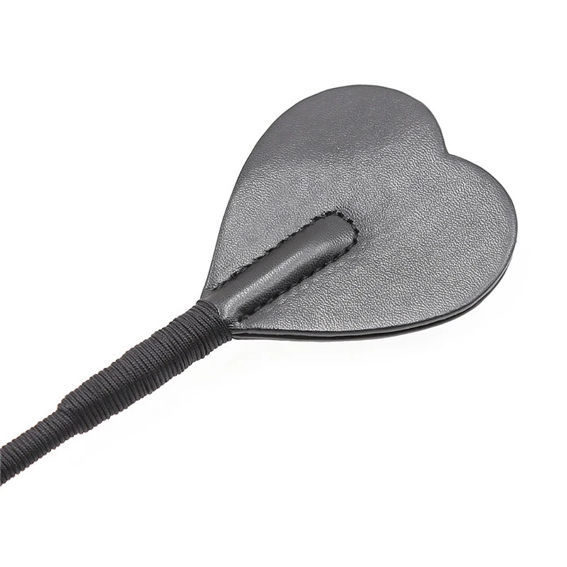 53.5CM PU Leather Heart-Shaped Horse Whip Premium Crops Equestrianism Paddles Riding Crop Horse Whips 6