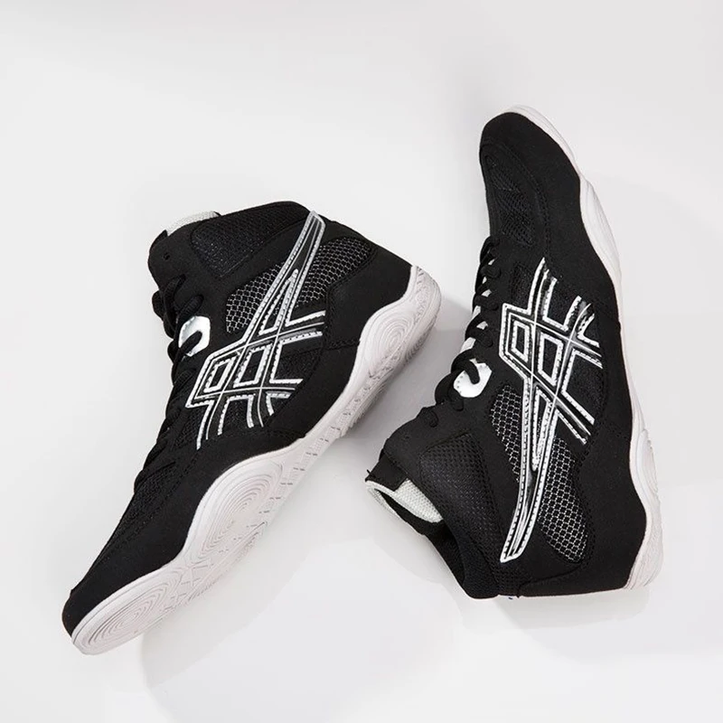 Mid Cut Wrestling Shoes Boxing Boots Men Women Size 34-45 Training Boots Outdoor Sports Sneakers Sambo Shoes