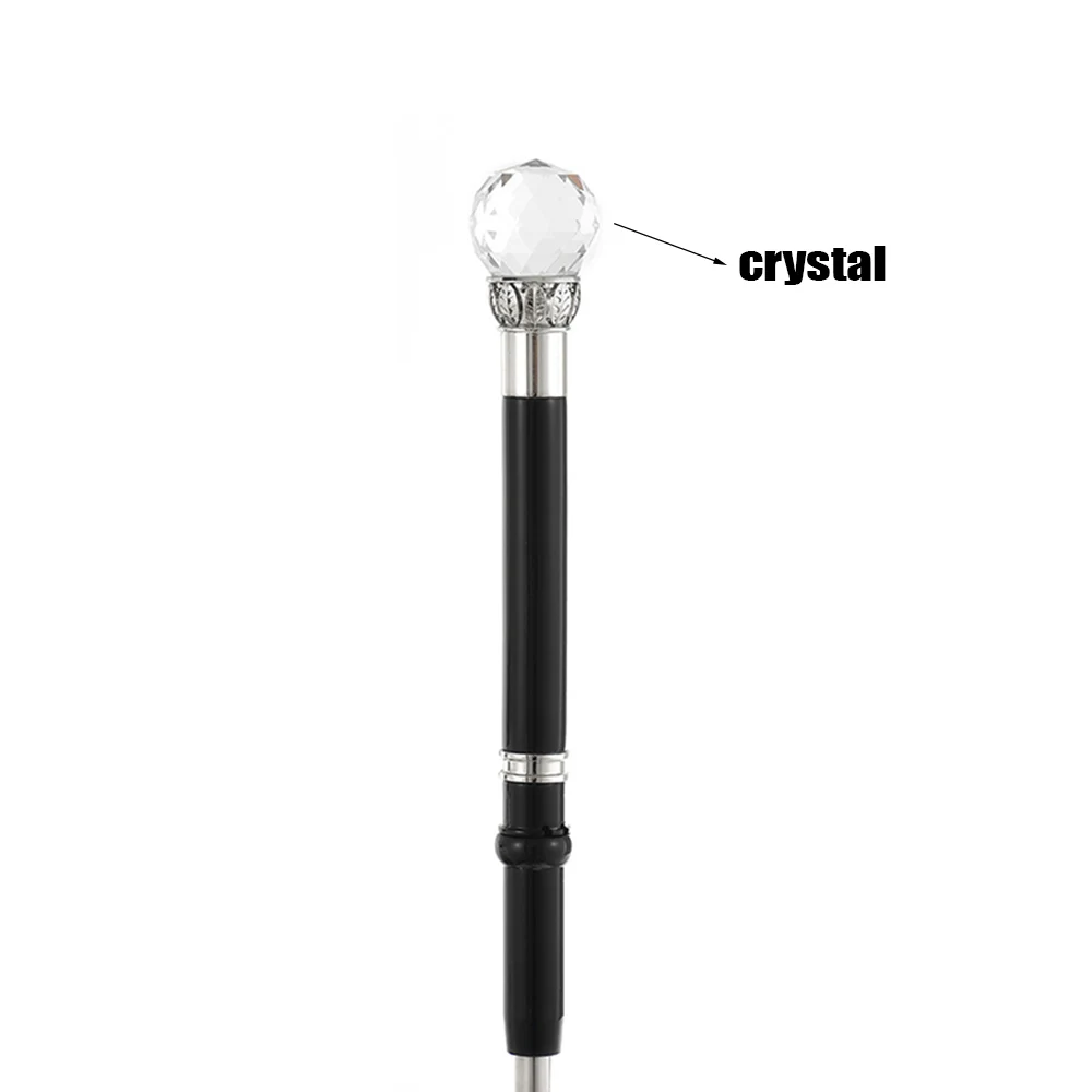 Crystal Handle Walking Stick Women's Cane  Outdoor Hiking, Fashionable Gentleman's Cane  Used For Cosplay and Costume Parties 3