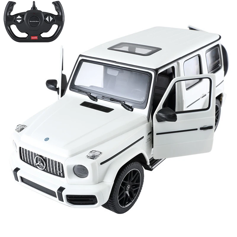 RASTAR 1/14 Mercedes AMG G63 RC Car Model SUV 4.8V 600mAh Battery LED Lights Open The Doors Free wheels Toy Gift For Adults 6