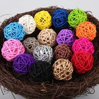 Pet Bird  Chewing  Bird Rattan Ball Toy For Parrot Budgie Parakeet Cockatiel Chewing Playing  Parrot Cages Toys 1