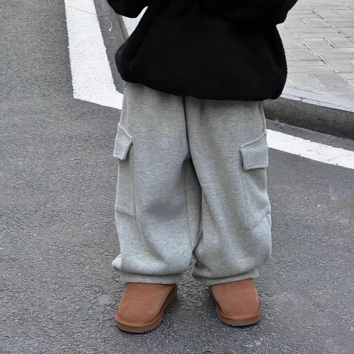 Boys Pants Kids Pants Winter Plush Kids Pants For Boys