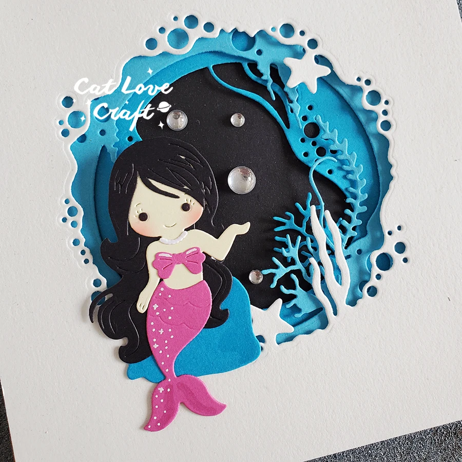 Catlove Sirena Metallo Fustelle Scrapbooking Stampo Coltello Stencil Die  Cut Creazione di carte Fai da te Goffratura Nuovi muore per il 2022 -  AliExpress, image size:900x900