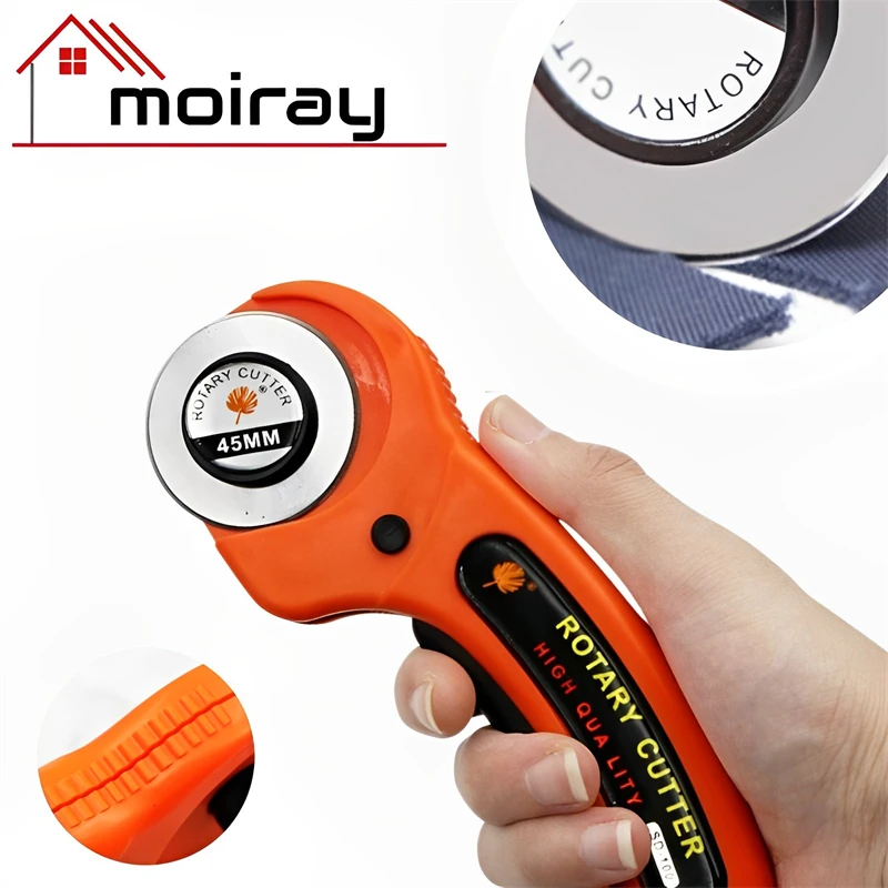 45MM LeatherCraft Rotary Cutter Leather Cutting Tool Fabric Cutter Circular Blade DIY Patchwork Sewing Quilting for Leather Tool leather tool,rotary cutter,leather working tools,craft cutting tool,leather cutting tool