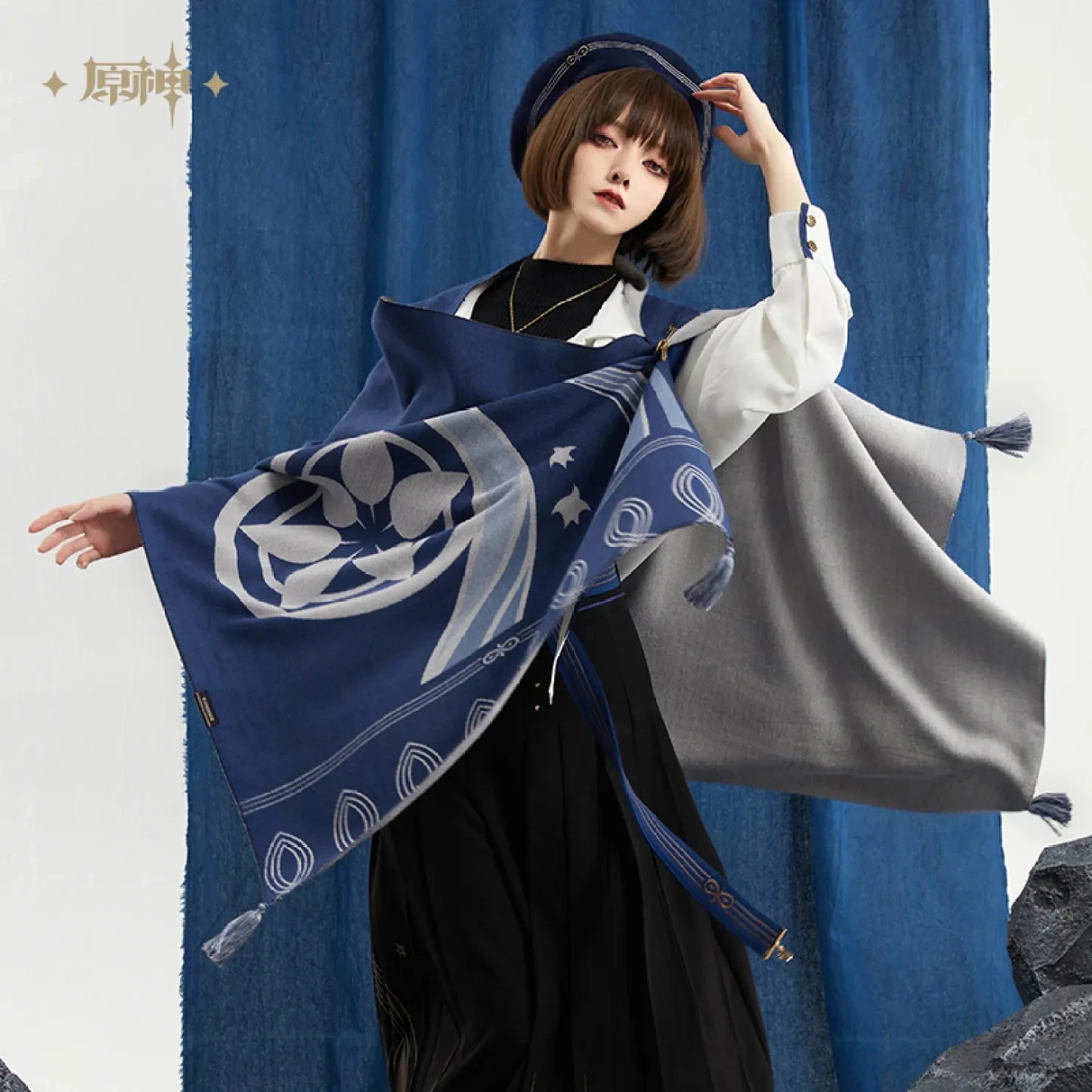 [Genuine] miHoYo Original Wanderer Theme Impression Casual Scarves Genshin Impact Cosplay Accessories Scaramouche Shawls 180CM