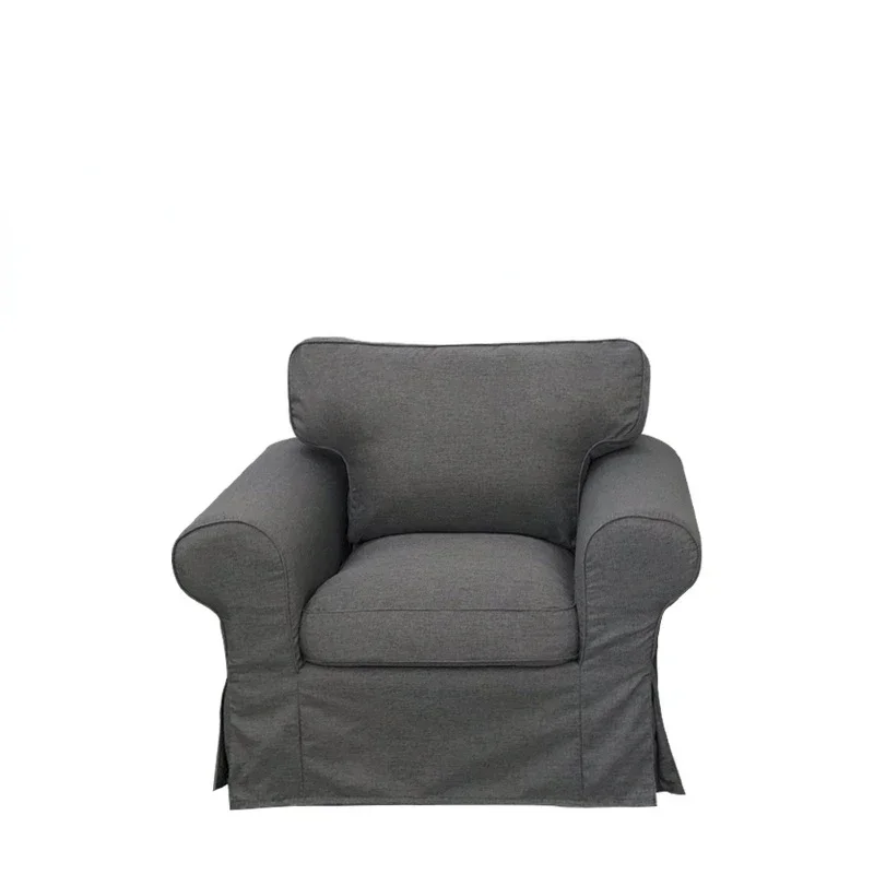 EKTORP Available 1-Seat Sofa Cover  Cotton Linen Velvet Cat Scratch Resistant Couches for Living Room Creative Decor chair 2