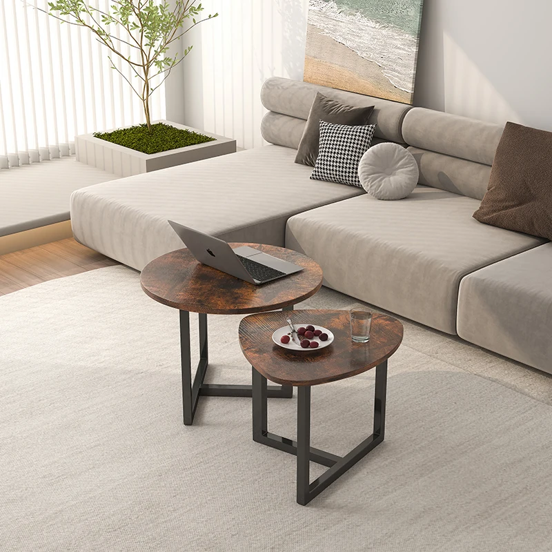 أنيفيش 2 قطعة MDF التعشيش نهاية الجدول ، مجموعة من...