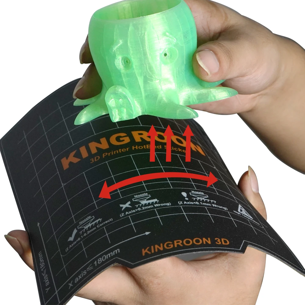 1/2 세트 3D 프린터 온상 플랫폼 열 종이 가열 침대 유연한 자기 스티커 180/235/310mm KP3S Ender 3 CR10