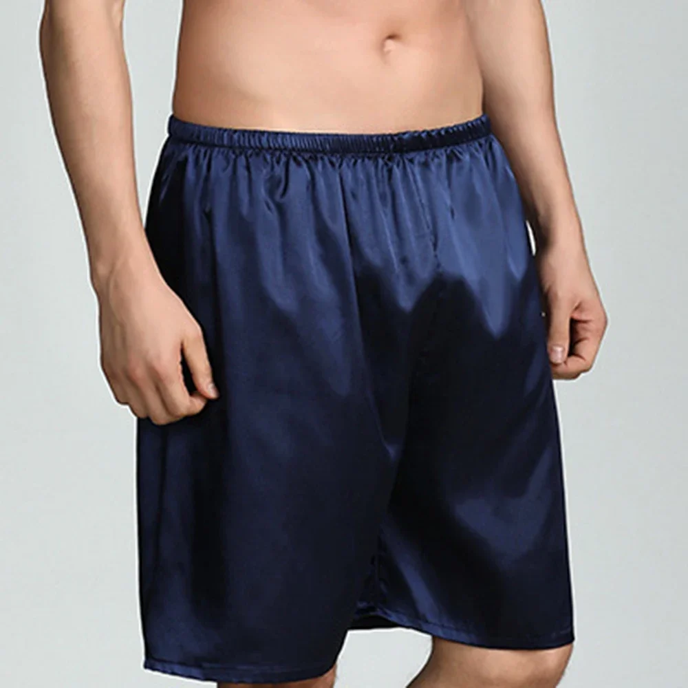 Men sleep bottoms silk satin pajamas casual sleep short pants mens sleep shorts pajama pants