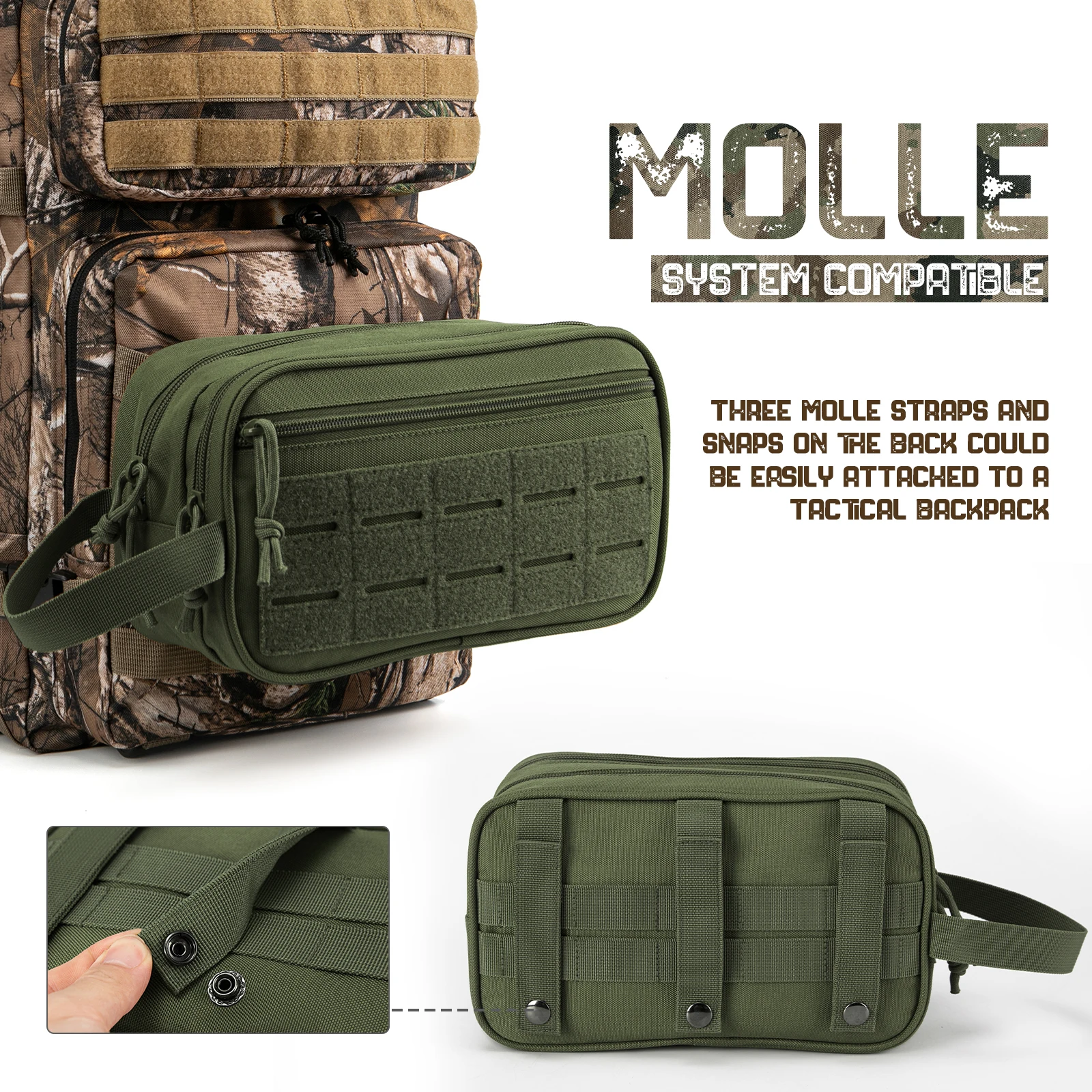 Enhanced Men's Tactical Toiletry & Grooming Travel Kit Bag