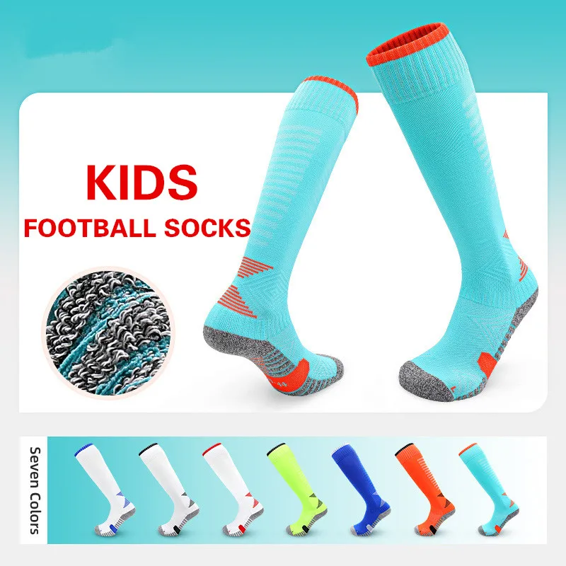 

Summer Professional Football Socks Boy's Towel Bottom Stockings Children's Anti-Slip Soccer Combat Training Sports Socks