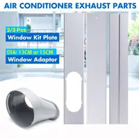 Kit de fenêtre de climatiseur Portable, plaque coulissante, adaptateur réglable, pare-vent, tuyau d'échappement, accessoires de connecteur, 2/3 pièces 1