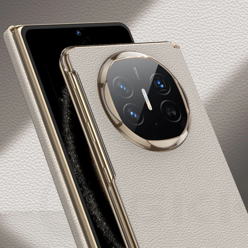 For Magsafe Wireless Charge Leather Case For Huawei Mate X6 Magnetic Hinge Prote