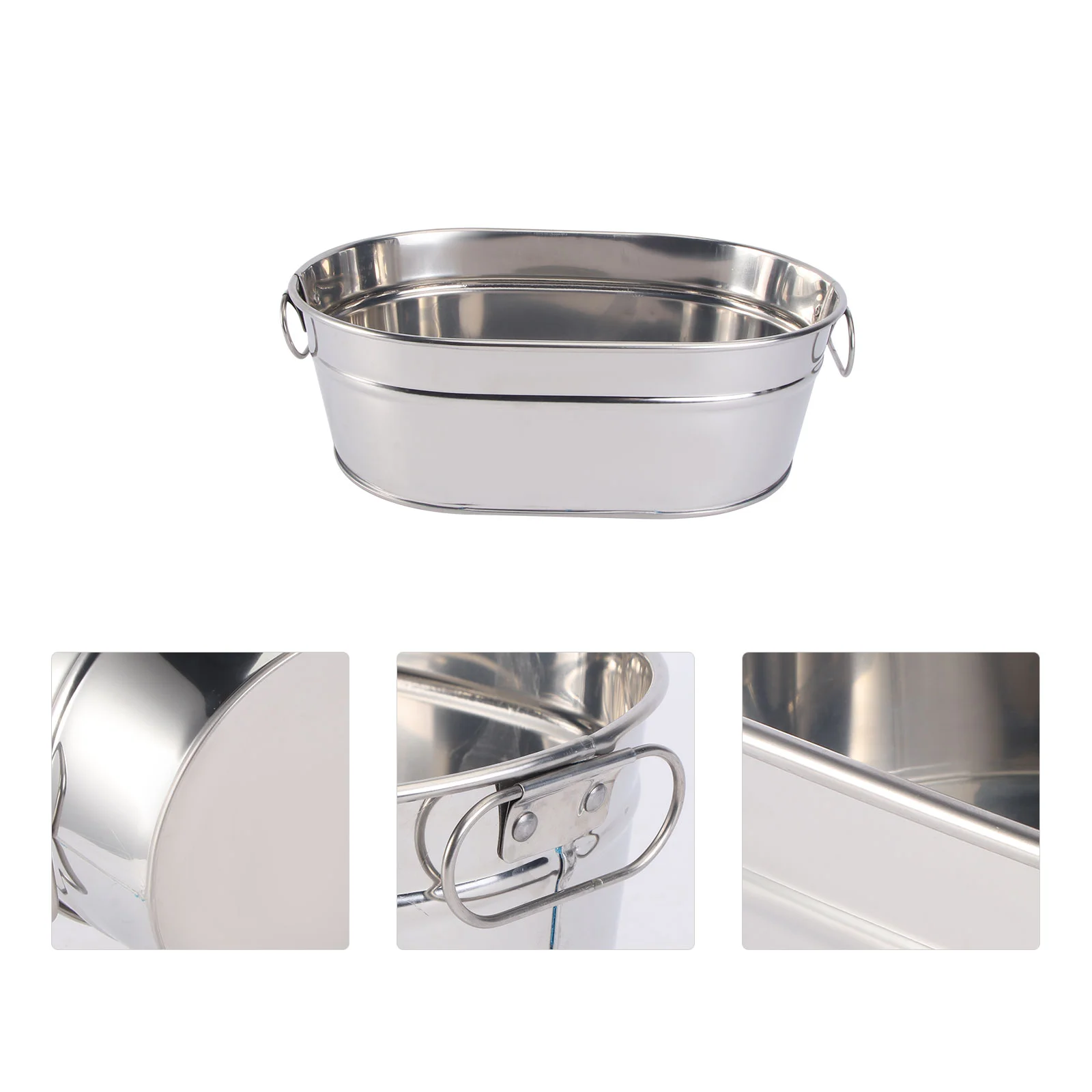 Seafood barrel container stainless steel for hotel restaurant and home use durable and easy to clean