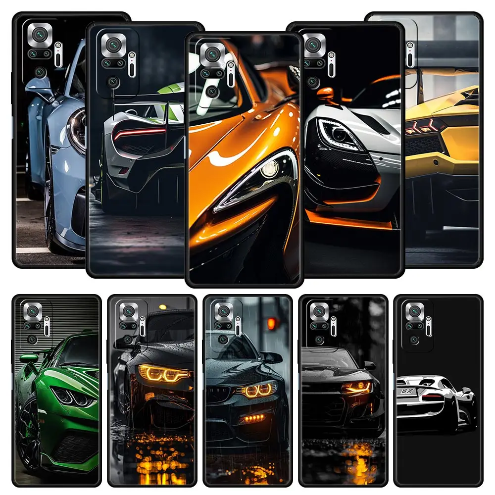 Sleek Super Car Sport Phone Case - Premium Black Cover