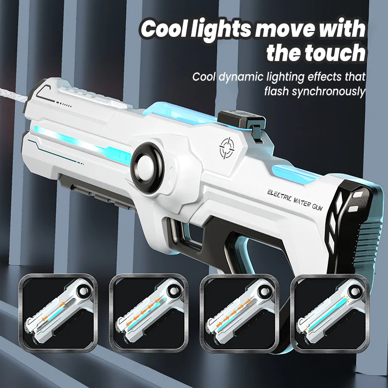 2024 Electric Continuous Water Gun Water Splashing Festival Automatic Water Absorption High Pressure Strong Pulse Children's Toy 2