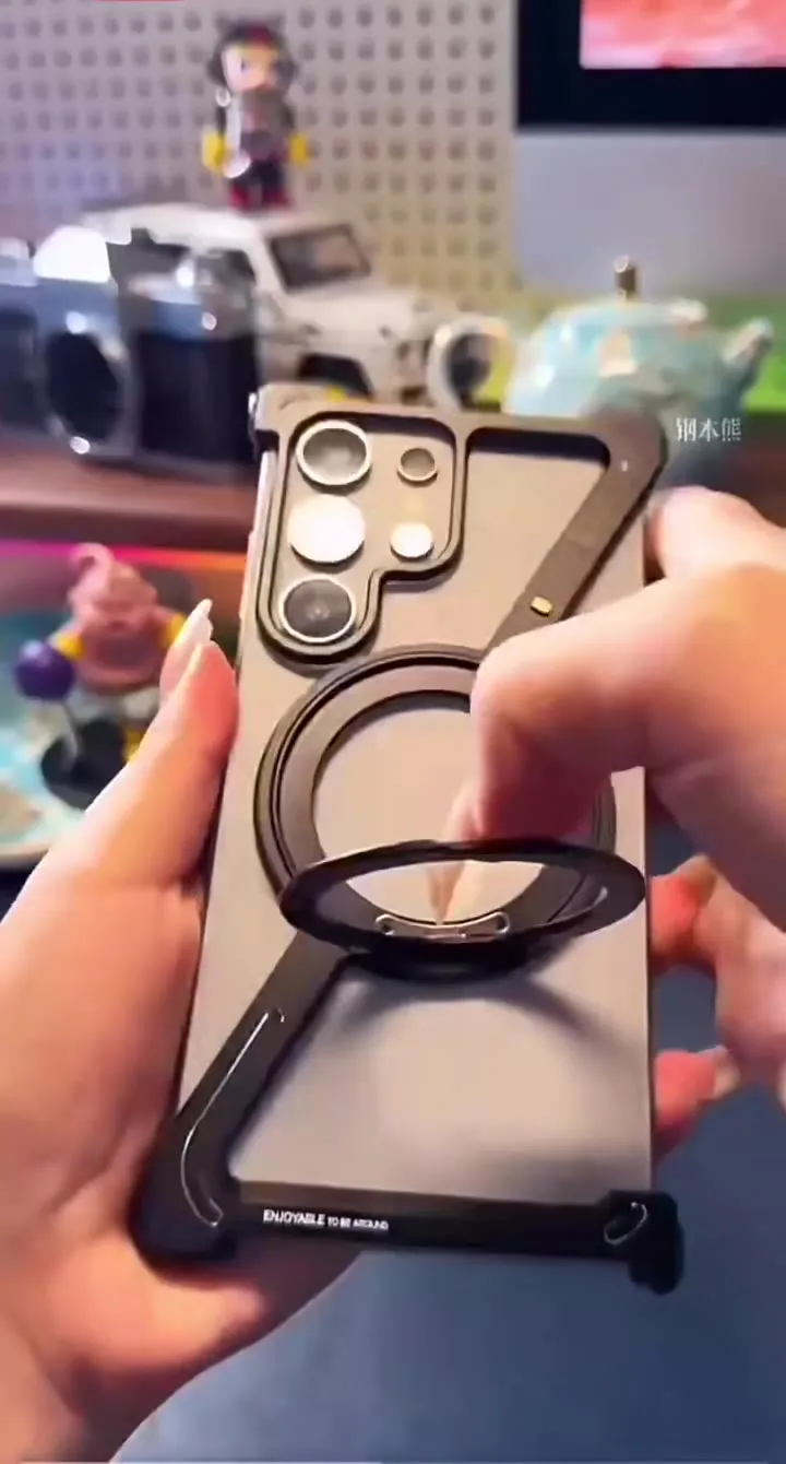 Титановый металлический чехол для телефона Samsung Z Fold 6 5 Shape Galaxy S24 S25 Ultra с 360° °