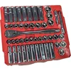 MMilwaukee 48-22-9010 47-Piece 1/2 in. Drive Metric and SAE Ratchet and Socket Set with FOUR FLAT Sides 3