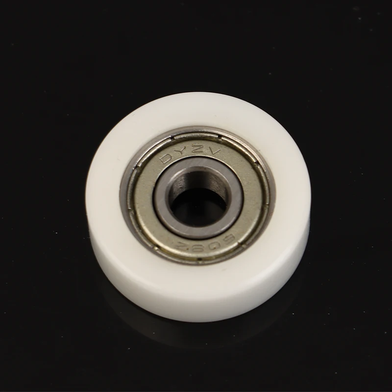 1Pcs 608 ZZ 8*30*10mm POM 나일론 라운드 타입 롤러 휠 POM 포장 608ZZ 베어링 풀리 플라스틱 휠 베어링 풀리