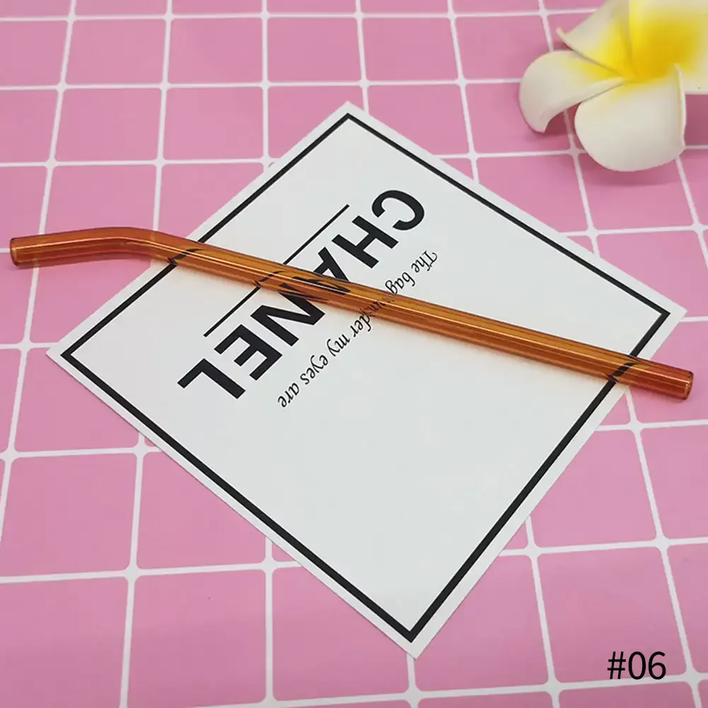 Eco-Friendly Reusable Transparent Glass Straws - Heat-Resistant Borosilicate