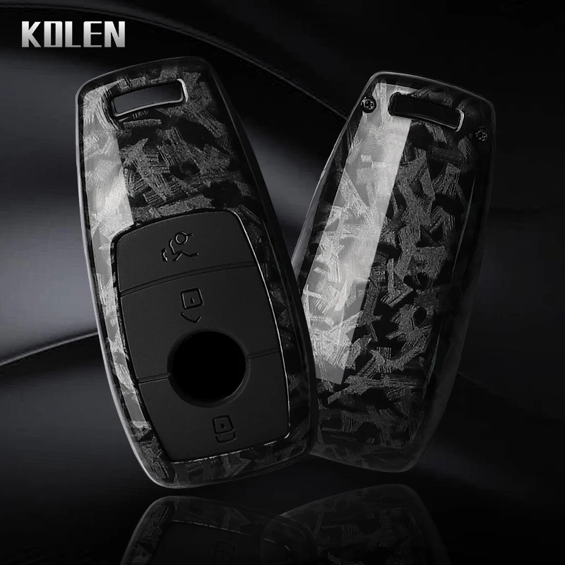 ABS Carbon Fiber Style Car Key Case Cover