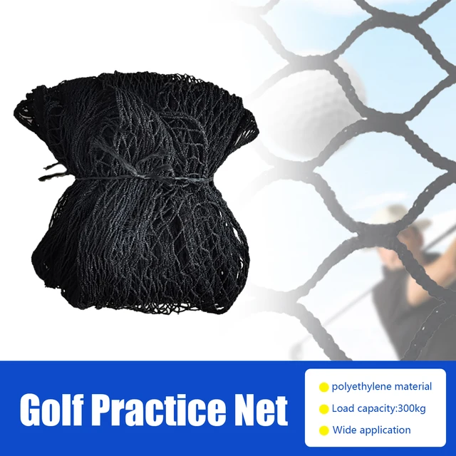 Golf Practice Net 3 * 3m Black Sports Practice Barrier Net Durable High Impact Net Professional Golf Training Aid Golf Container 2