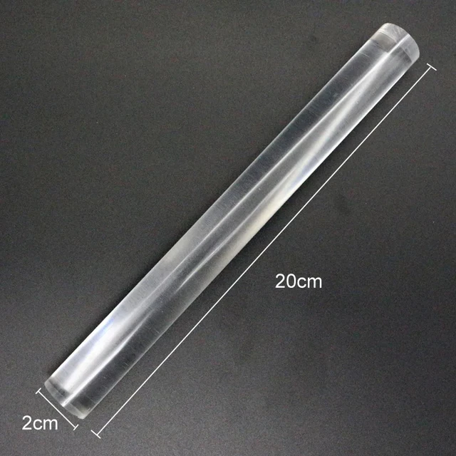 Transparent Acrylic Clay Roller Rolling Pin Sticks Polymer Clay
