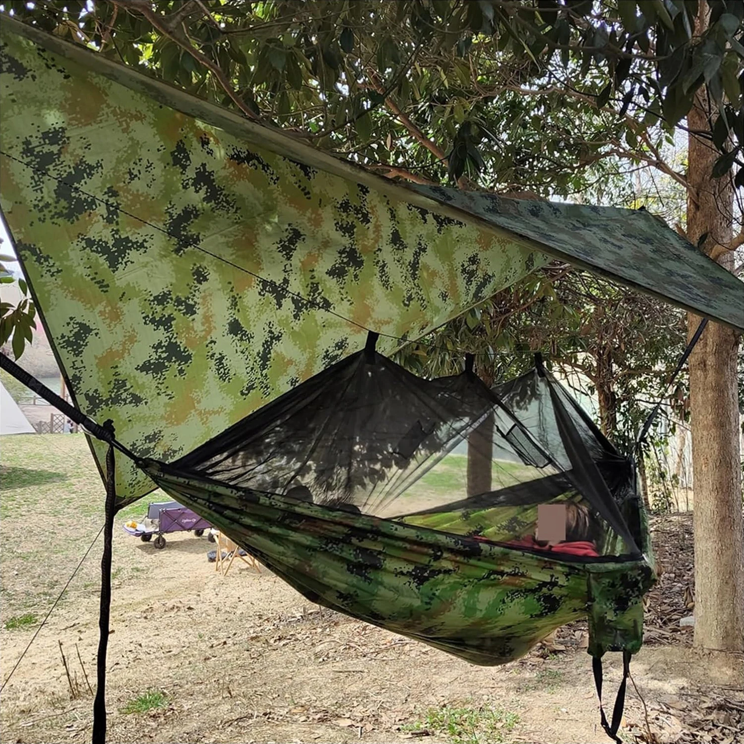 Shade Sunshade Double Bed Outdoor Garden Camping Canopy Shelters Tarp Uv Blocking Parasol Mosquito Nets Hanging Hammock Survival