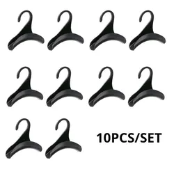 10-Pack Space-Saving Multifunctional Hanger Hooks (Black 10pcs)