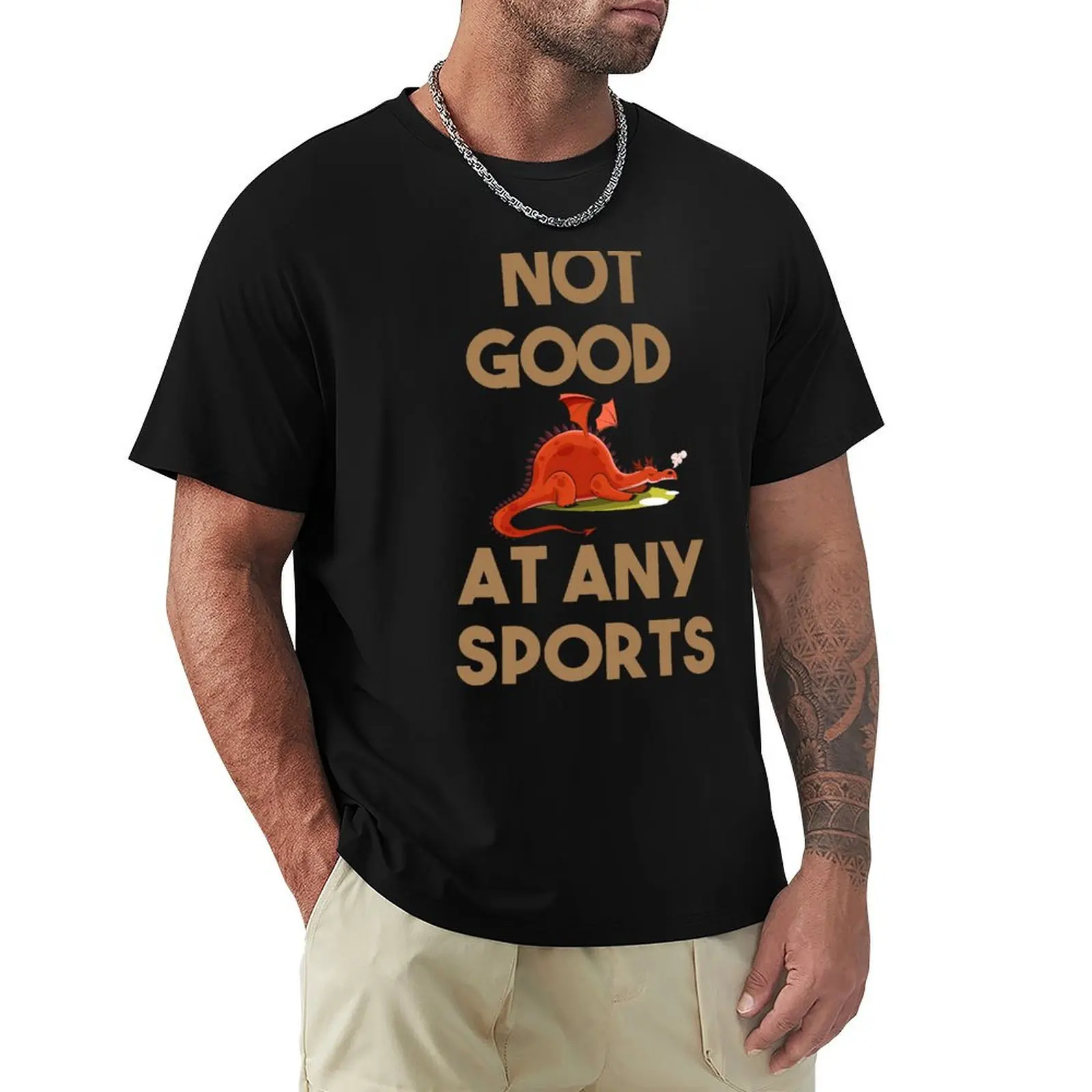 

Not Good At Any Sports T-shirt customs anime sports fans anime clothes mens vintage t shirts