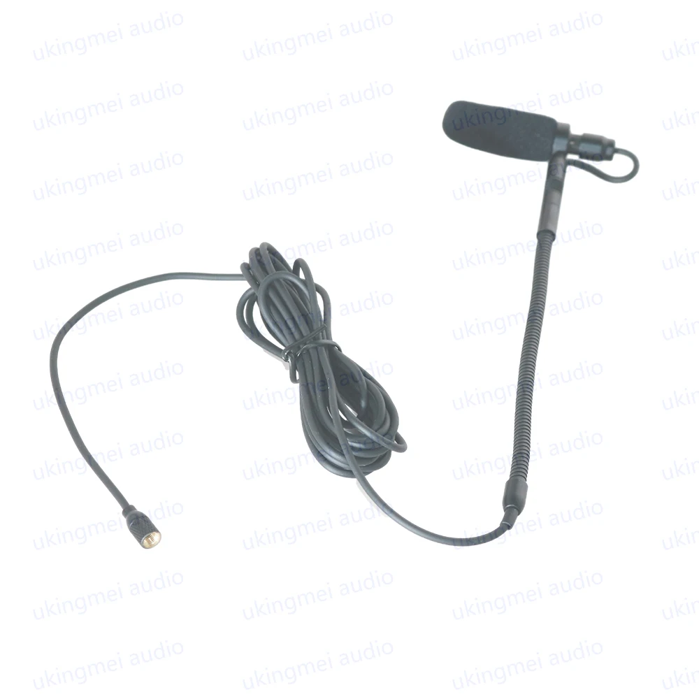 Supercardioid Musical Instrument Microphone with Clips for Cello Violin Guitar Flute Piano Saxophone Suitable Wireless Transmitt