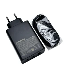65W UK 3 - Port Super Fast Charging Wall Charger with 5A Cable - 65W EU set (For samsung 65W)
