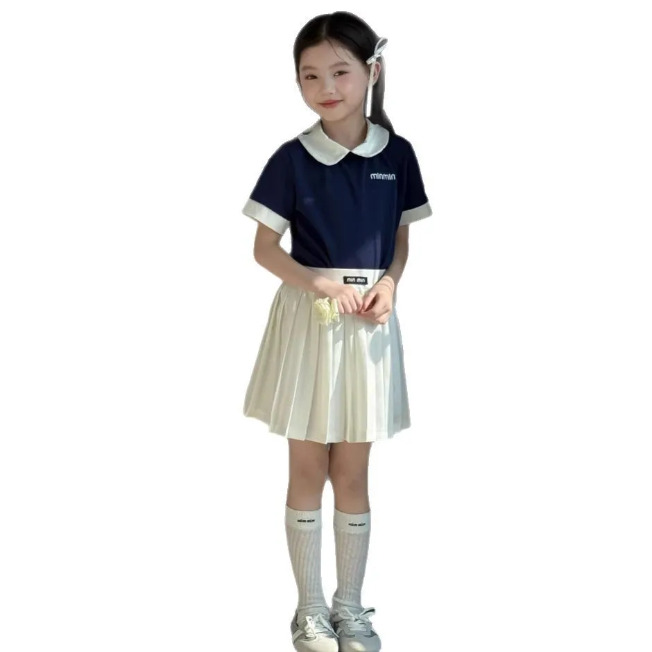 Girls Preppy Peter Pan Collar Outfit Set 5