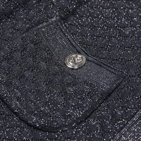 High Quality Fashionable Elastic Bright Silk Knitted Round Neck 7-inch Sleeve Single Row Button Lace Slim Fit Women's Dress - Image 3