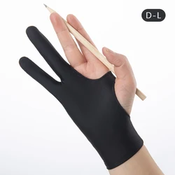 Artist's Black 2-Finger Anti-Fouling Drawing Glove (DL)