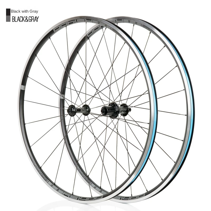 

Road Bike Wheel Assembly V-Brake Circle Brake 700C Super Light Flat Spoke Competition Wheel Set Bicycle Bike Wheel