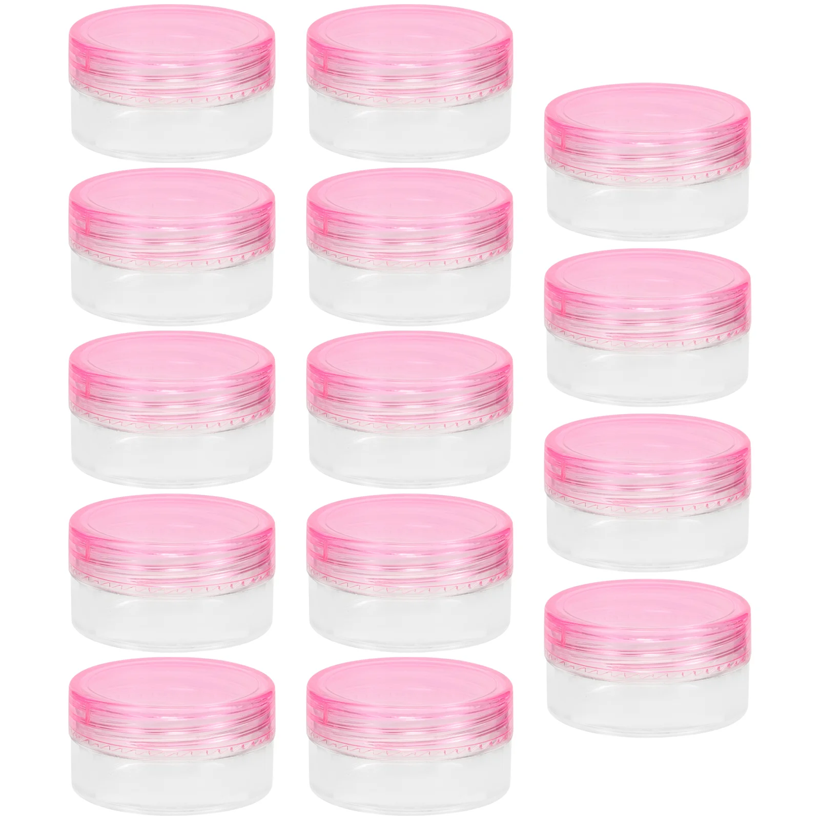 

20pcs 5g Jars with Lids, Tiny Sample Containers with Swabs Round Empty Storage for Makeup Lotion ( )