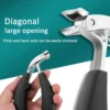 Professional Pedicure Tool Large Secondary Opening Elbow Nail Clippers High Hardness Steel Fingers Nail Clippers 2