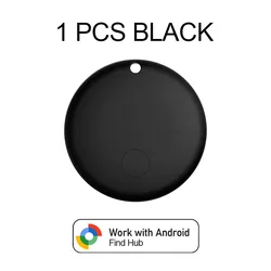 Enhanced Global Positioning Bluetooth Tracker for Pets, Children, Luggage, and Keys (1PCS BLACK)