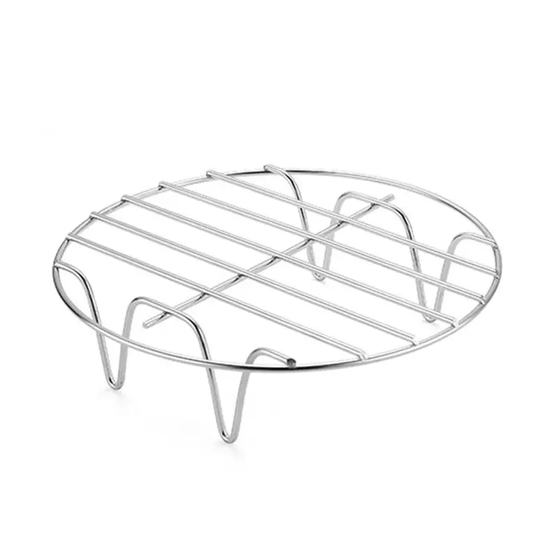 

Round Cooling Rack Stainless Steel Round Cooking Rack 6/7/8 Inches Roasting Rack For BBQ Camping Picnic For Chicken Strips Pork