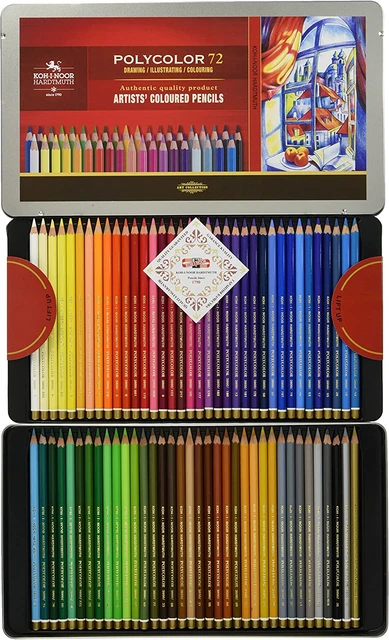 Koh-I-Noor Polycolor Colored Pencil Tin Set of 24