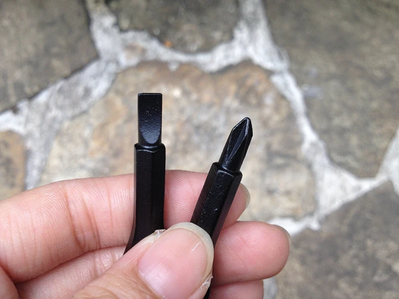 야외용 EDC 휴대용 다기능 공구 스테인리스 스틸 열쇠고리 드라이버 플랫헤드 키링