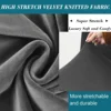 4 Szie Real Velvet Form Stretch Rectangle Folding Storage Covers Ottoman Washable Removable Footstool Protect Slipcovers 4