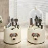 Dog Decor Makeup Brush Storage Bucketdegree Rotating Storage BucketTransparent Visual Storage BoxLarge-capacity Makeup Brush 1