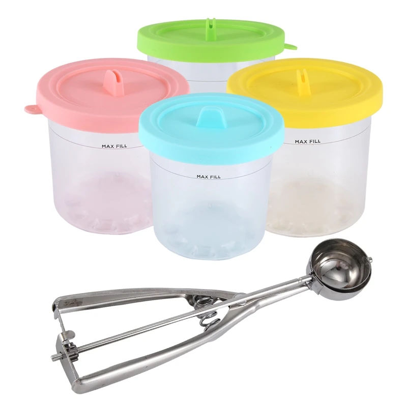 

4 шт./упаковка, запасные банки для хранения мороженого