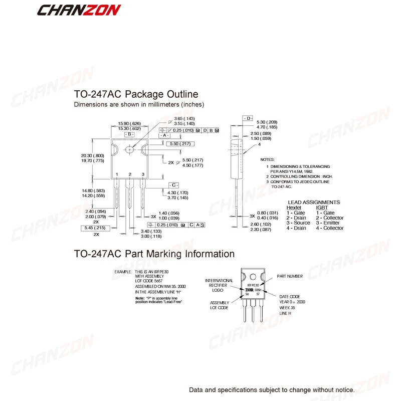 BJT Transistor Transistors Kit Mosfet Transistor 5Pcs Original TO-247 High Power Mosfet Transistor Irfp260 Irfp460 Irfp250 Irfp240 Irfp450 Irfp064 Irfp360 Irfp150 Electronic BJT
