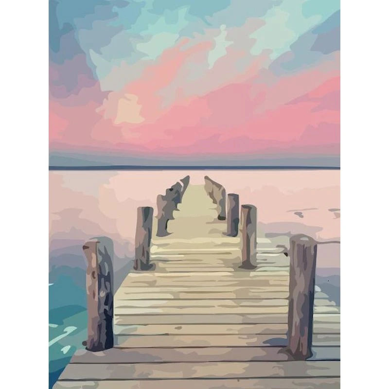 

No.1497 Painting By Numbers DIY Oil Coloring Paint By Numbers Set Gift Drawing By Numbers Canvas Decor New Arrivals